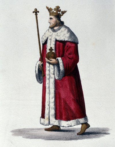 Portrait de Pépin III dit Pépin le Bref (714-768) roi de France - Unknown artist