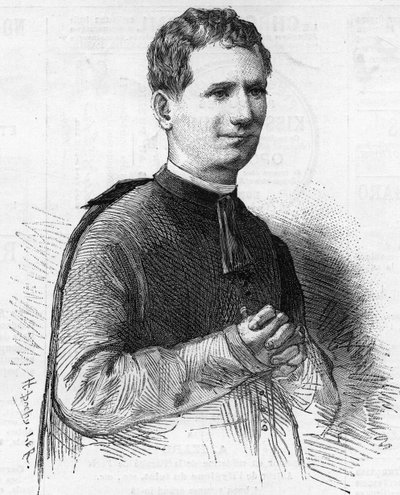 Portrait du père Dom Bosco, illustre ecclésiastique italien connu dans toute l