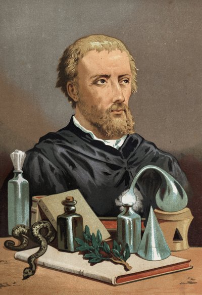 Portrait de Philippus Aureolus Theophrastus Bombastus von Hohenheim Paracelsus - Unknown artist