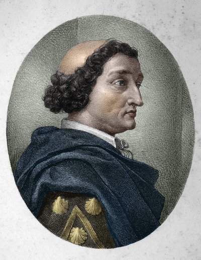 Portrait de Philippe de Commines (Comynes ou Comines) (1447-1511), chroniqueur français. Gravure du 19ème siècle - Unknown artist