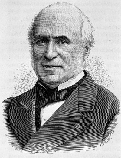 Portrait de Pierre Charles Chesnelong (1820-1899). Gravure de la fin du 19ème siècle dans "Histoire de France" de H. Martin - Unknown artist