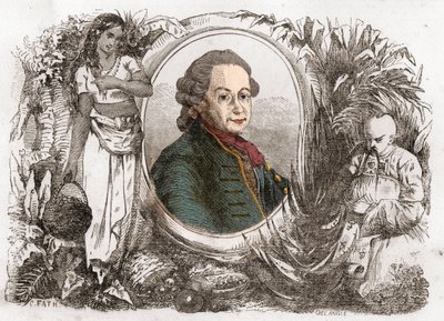 Portrait de Pierre Poivre (1719-1786), administrateur colonial et agronome français - Unknown artist