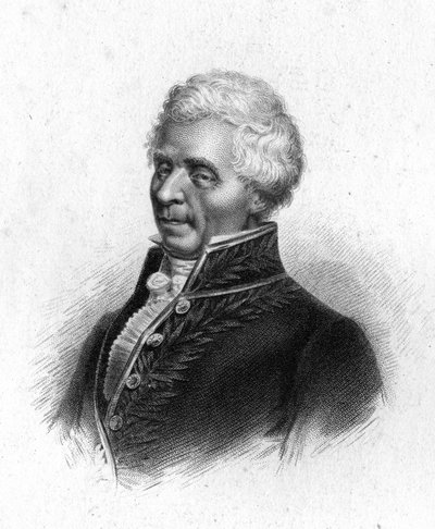 Portrait de Pierre Simon, Marquis de Laplace, astronome (1749 - 1827), gravure de 1833 - Unknown artist