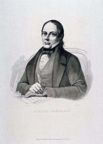 Portrait de Pietro Generali (gravure) - Unknown artist