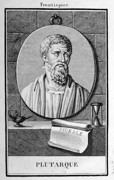 Portrait de Plutarque, gravure début du 19ème siècle. - Unknown artist