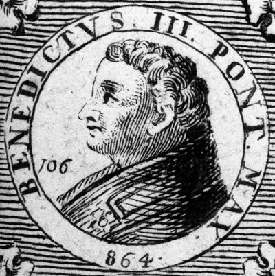 Portrait du Pape Benoît III ou Benoît 3 - Unknown artist