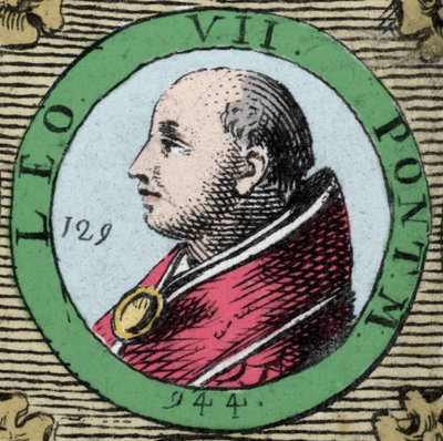 Portrait du pape Léon VII, pape de 936 à 939 - Unknown artist