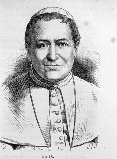 Portrait du Pape Pie IX (1792 - 1878) - Unknown artist