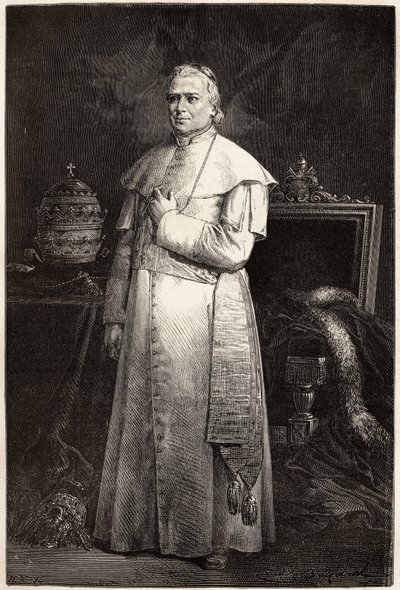 Portrait du Pape Pie IX (Giovanni Maria Mastai Ferretti) - Unknown artist