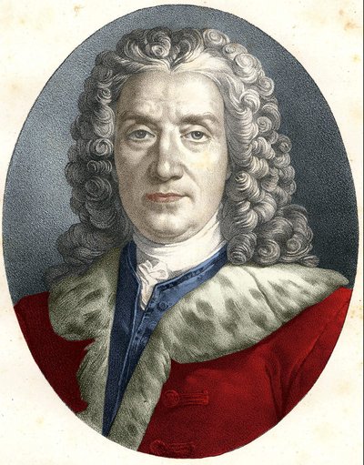 Portrait de Prosper Jolyot, Sieur De Crais-Billon, dit Crébillon (père) (1674 - 1762) dramaturge français - Unknown artist