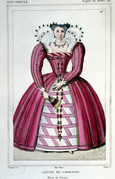 Portrait de la reine Louise de Lorraine (1553 - 1601), épouse d