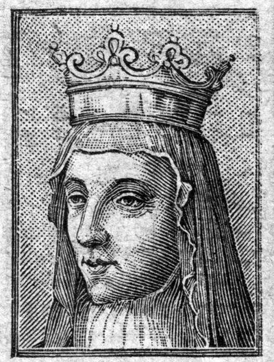 Portrait de Radegonde, reine de France, épouse de Clotaire - Unknown artist