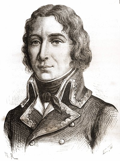 Portrait de Richepanse. Gravure du XIXe siècle. - Unknown artist