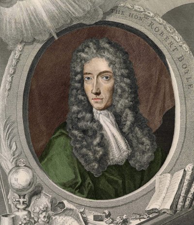 Portrait de Robert Boyle (1627 - 1691), physicien et chimiste irlandais - Unknown artist