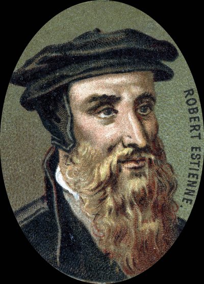Portrait de Robert Estienne (1503-1559), imprimeur français. - Unknown artist