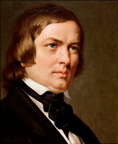 Portrait de Robert Schumann, compositeur allemand - Unknown artist