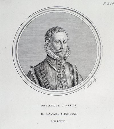Portrait de Roland de Lassus (Orlando di Lasso) (gravure) - Unknown artist