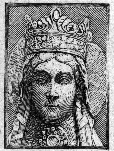 Portrait de Sainte Clotilde par Clovis 1er. (470-548) - Unknown artist