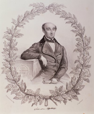 Portrait de Salvatore Taglioni (gravure) - Unknown artist