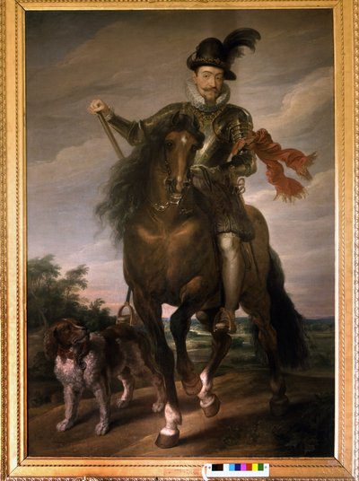 Portrait de Sigismond III Vasa (1566 - 1632) à cheval - Unknown artist