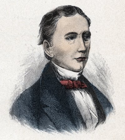 Portrait de Sir Isaac Pitman (1813-1897) inventeur anglais de l