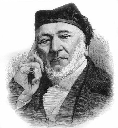 Portrait de Sir Moses Montefiore (1784-1885) banquier et philanthrope anglais, d