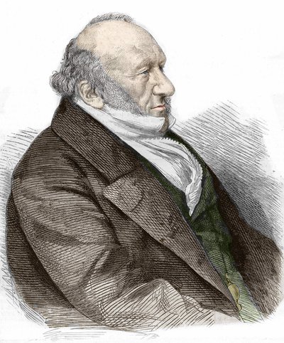 Portrait de Sir Moses Montefiore (1784-1885) banquier et philanthrope anglais, d