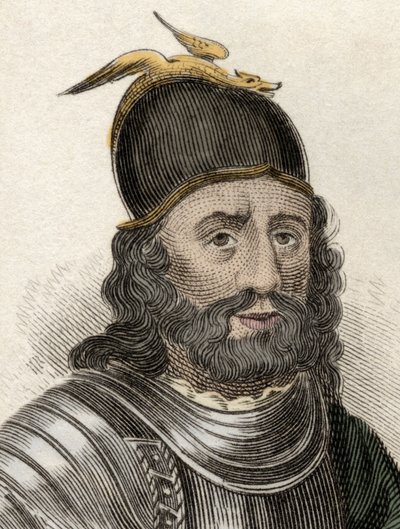 Portrait de Sir William Wallace (Braveheart) (ca. 1270-1305), chevalier écossais (gravure du 19ème siècle) - Unknown artist