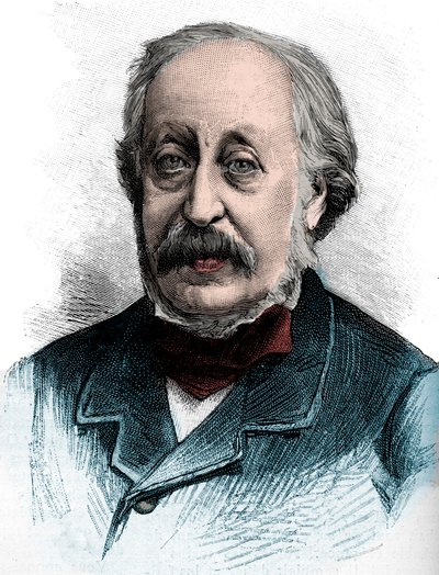 Portrait de Stephen Heller (1813-1888) pianiste, professeur et compositeur hongrois - Gravure de 1888 - Unknown artist