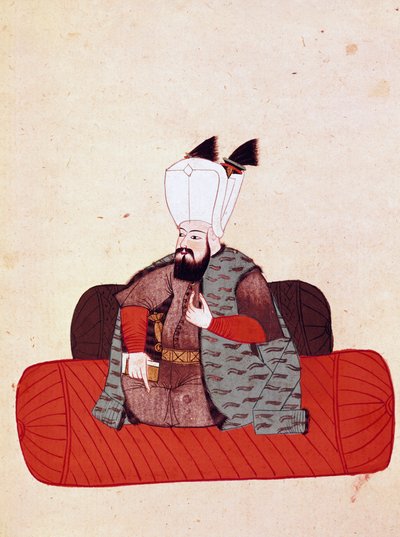Portrait du sultan Amurat III (ou Mourad III) - Unknown artist
