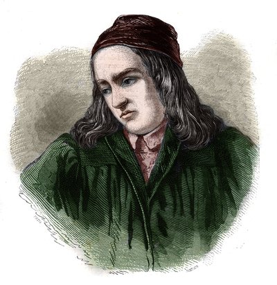 Portrait de Théodorico (Théodore Théodoric) de Niem (ou Nieheim) (1345-1418) historien allemand - Unknown artist