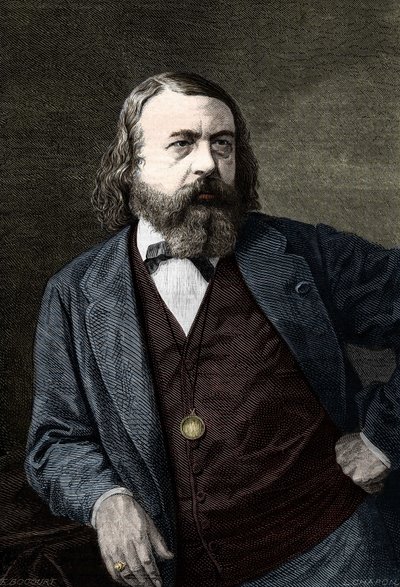 Portrait de Théophile Gautier (1811-1872), écrivain français - Unknown artist