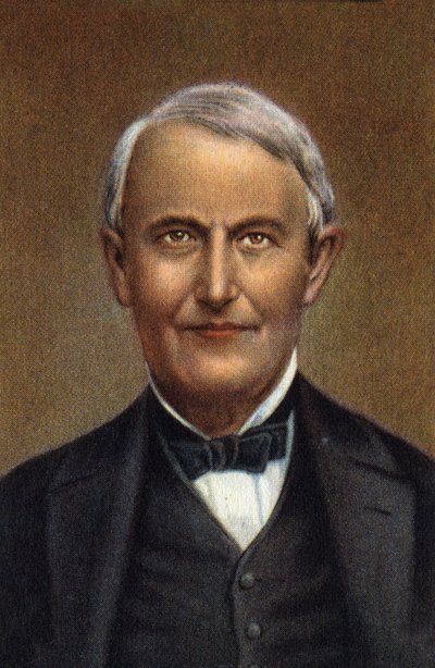 Portrait de Thomas Alva Edison, scientifique et inventeur américain. - Unknown Artist