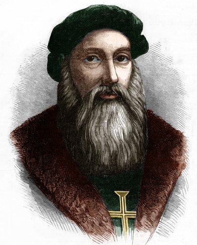 Portrait de Vasco de Gama (1469-1524) navigateur portugais. - Unknown artist