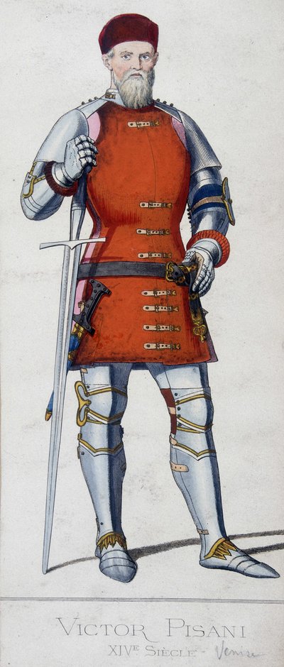Portrait de Vittore Pisani. Amiral vénitien (1324 - 1380) - Unknown artist