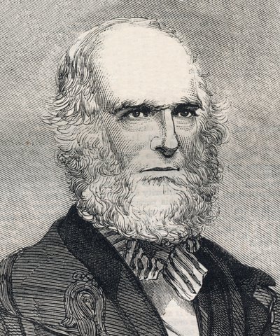Portrait de William Cullen Bryant (1794-1878), poète américain. Gravure dans « The Illustrated London News » du 23 janvier 1858. - Unknown artist