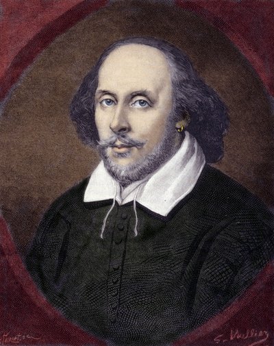 Portrait de William Shakespeare (1564-1616), dramaturge anglais - Unknown artist