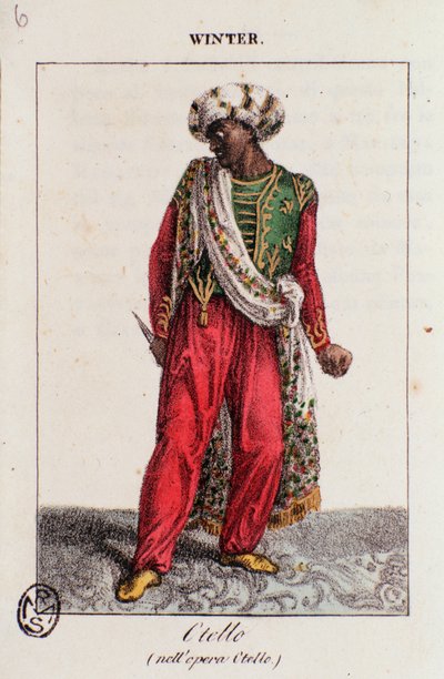 Portrait de Winter, dans Othello, opéra de Gioacchino Rossini - Unknown artist