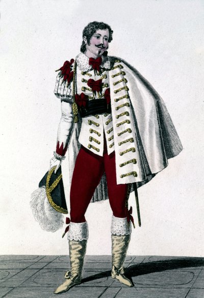 Portrait du ténor Louis Antoine Ponchard (1787 - 1866) dans le rôle du comte de Lisberg dans « La Neige » ou « Le Nouveau Ewinard » d