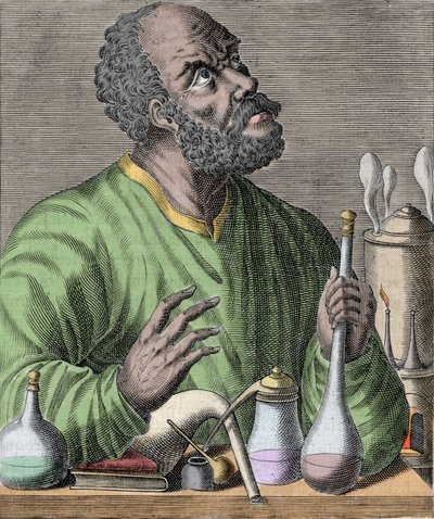 Portrait du chimiste arabe Geber (Jabir ibn Hayyan) - Unknown artist