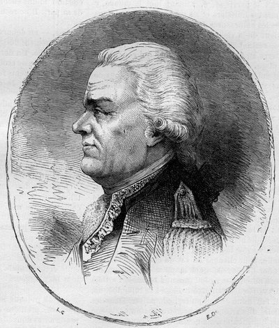 Portrait du comte de Grasse (François Joseph Paul, marquis de Grasse Tilly) (1722-1788), amiral français qui a participé à la guerre d