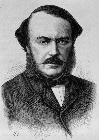 Portrait du Duc de Persigny (1808-1872). Gravure de la fin du XIXe siècle dans "Histoire de France" par H. Martin - Unknown artist