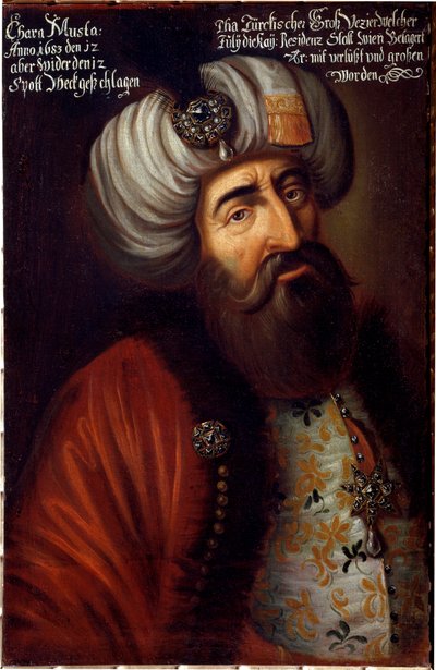 Portrait du soldat ottoman Pacha Kara Mustafa de Merzifon - Unknown artist