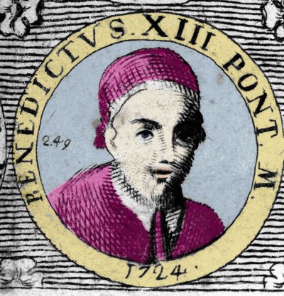 Portrait du pape Benoît XIII (1649-1730). - Unknown artist