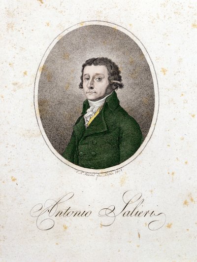 Portrait du compositeur Antonio Salieri (1750 - 1825). - Unknown artist