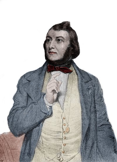 Portrait du poète Jacques Boé, dit Jasmin (en occitan Jacme Boer dit Gensemin ou Jansemin) - Unknown artist