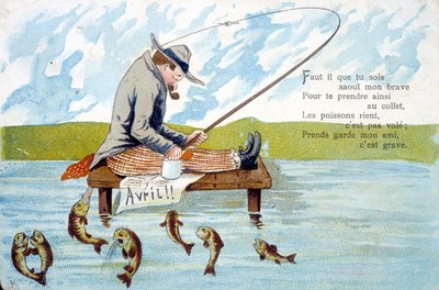 Carte postale pour le 1er avril - Unknown artist