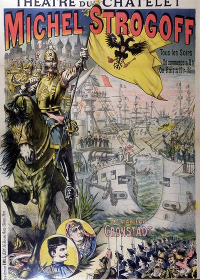 Affiche pour « Michel Strogoff » au théâtre du Châtelet, n.d. 19e - Unknown artist