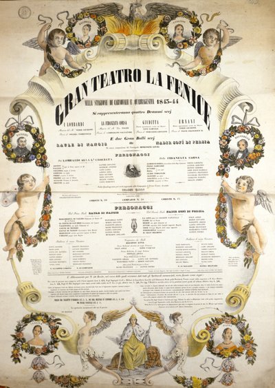 Affiche pour la représentation de l