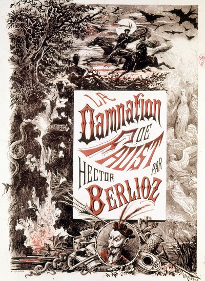 Affiche de La Damnation de Faust par Hector Berlioz - Unknown artist